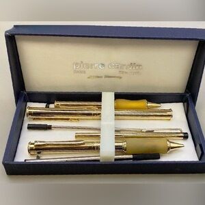 Pierre Cardin Luxurious Gold and Yellow Writing Set